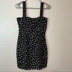 Solid & Striped Black Polka Dot Mini Dress NWT